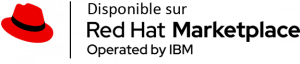 Image showcasing availability on Red Hat Marketplace operated by IBM. n°2