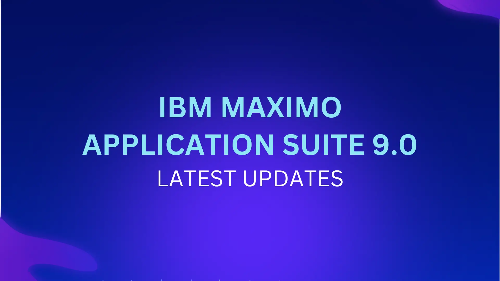 maximo 9.0 latest update